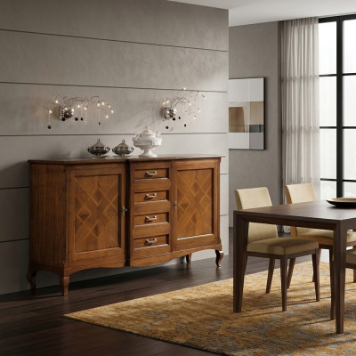 Buffet Sideboard Cabinet Drawer Display Cabinet Living Room Wood Dressers New