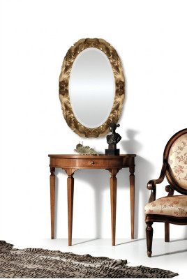 Console table sideboard with mirror luxury furniture set console 2-piece. Made in Italy