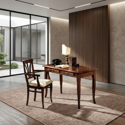 Desk Secretary Italian Furniture Table Chair Set Office 2-piece Furnishing