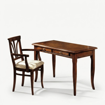 Desk Secretary Italian Furniture Table Chair Set Office 2-piece Furnishing