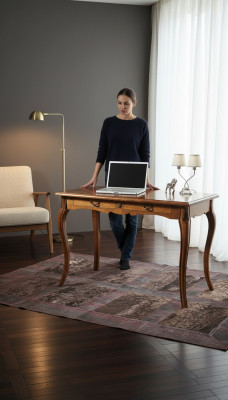Secretary office furniture desk computer desk solid wood drawers tables