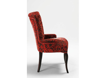 Living room reclining chairs luxury armchair chair wood brown Italian furniture upholstery