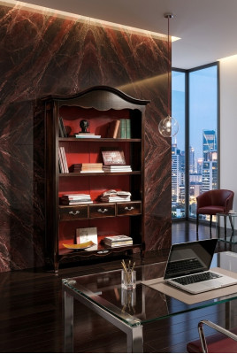 Bookshelf Display Cabinet Glass Cabinet Classical Cabinet Bookcase Wood New
