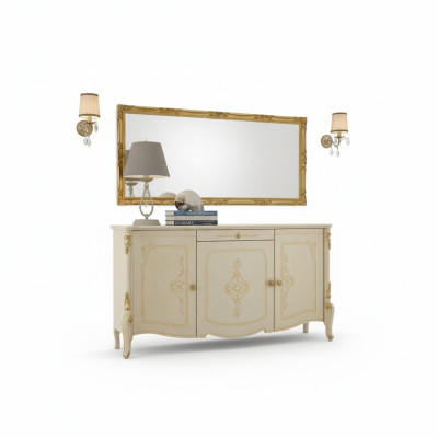 Dresser with mirror wooden dressers furniture cabinet bedroom black sideboard