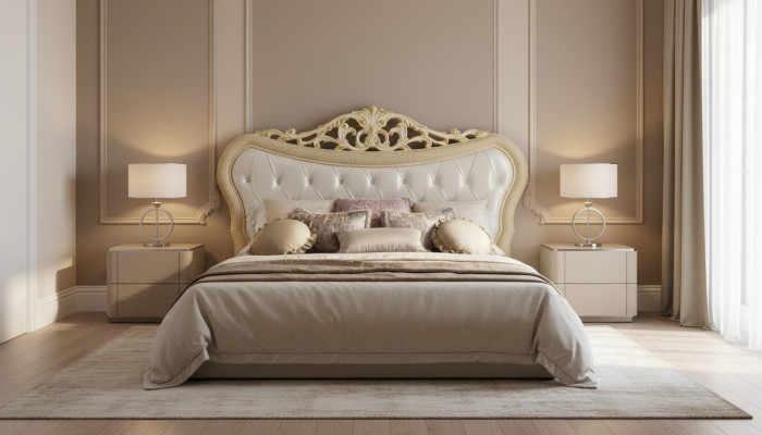 Double bed bed luxury beds wood bed frames bed frame beige design modern