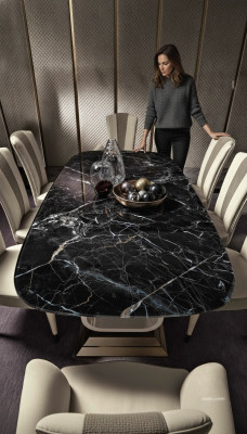 Dining table luxury solid wood furniture from Italy dining room tables furniture