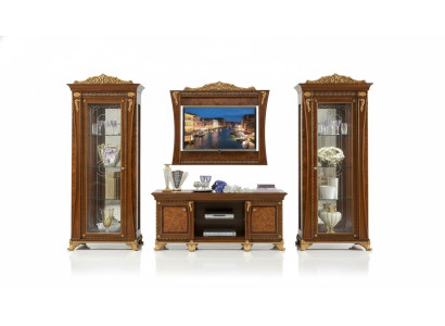 TV stand cabinet luxury living room wall unit living room line new set showcase wood furniture