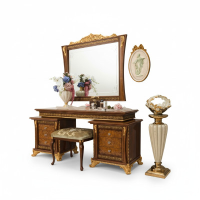 Makeup console table design wood table console tables Italian furniture