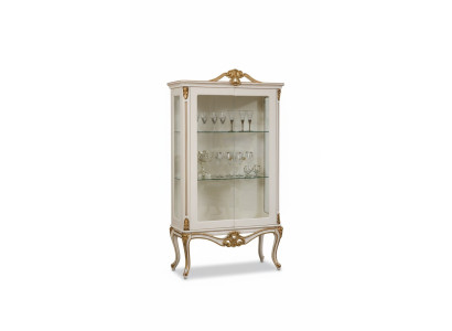 Display cabinet glass cupboard shelf wood showcase design Art Deco living room new