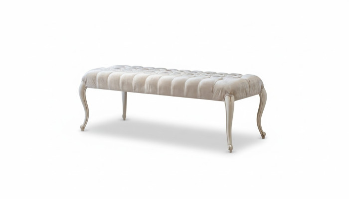 Textile Ottoman Upholstered Footstool Side Ottoman Chaise Lounge Bench New