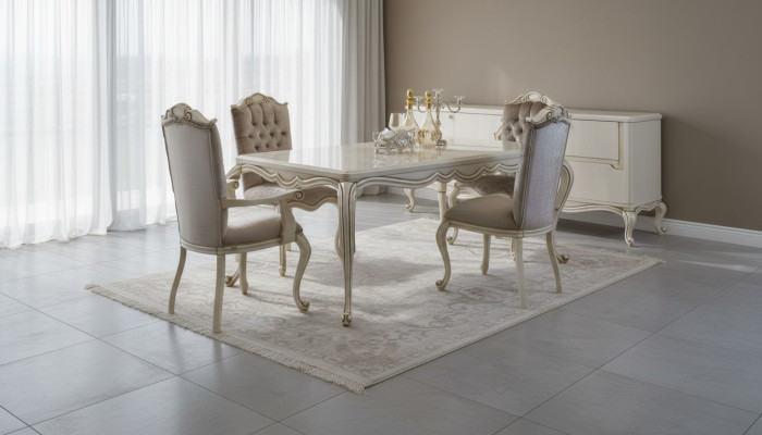 Classic Dining Table 4x Chairs Dining Room Set Table Tables Seating Group 5-piece Set