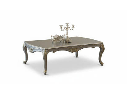 Luxury coffee table classic coffee tables gold silver table wood