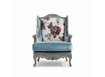 Armchair Single-Seater Luxury Single-Seater Upholstered Seat Textile Seat Fabric Classic