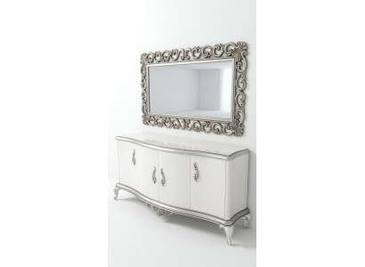 French chest of drawers sideboard console sideboard wood mirror