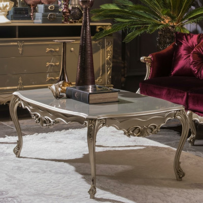 Silver coffee table design table living room tables
