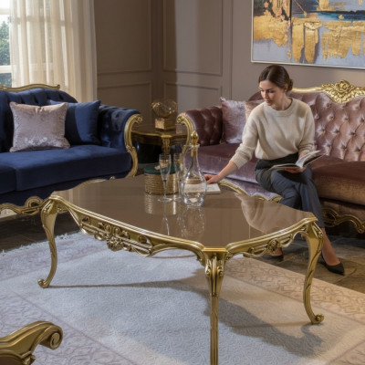 Golden coffee table side table coffee table design table living room