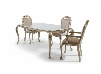 Dining Room Set Dining Group Classic Baroque Rococo 4-Piece Chair Suite 4x Chairs