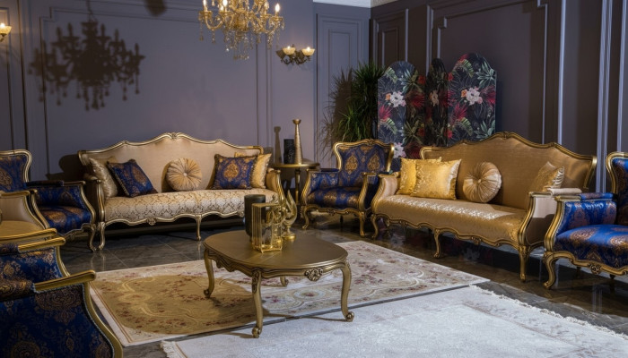Classic Sofa Suite 3+3+1+1 Seater Luxury Suite Sofa Armchair Set 4-piece
