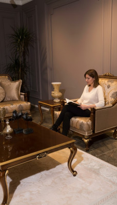 Furniture Chairs Design Armchair Textile Living Room Luxury Design Baroque Rococo