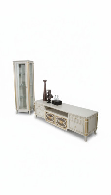 Luxury TV cabinet lowboard RTV furniture frame cabinets sideboard baroque