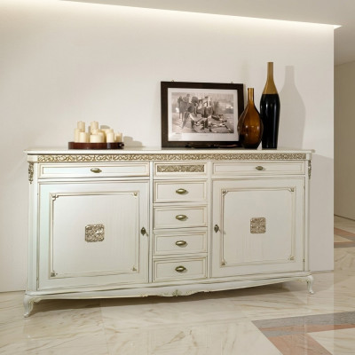 Antique Baroque Style Dresser Dresser Living Room Bedroom Shelf Sideboard New