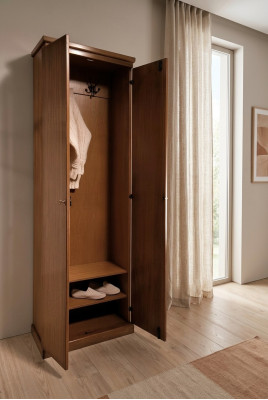 Wardrobe Closet Cabinet Natural Wood Solid Wood Cabinets Hallway Solid Wood