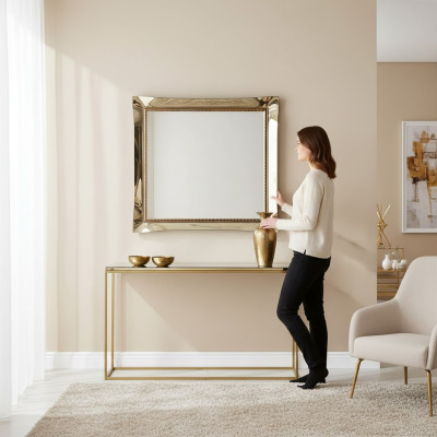 Classic mirror wall mirror real wood frame luxury new baroque arredoclassic