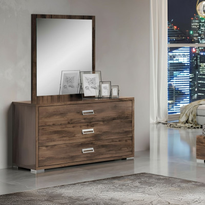 Chest of drawers set, mirror, wooden chest of drawers for bedroom