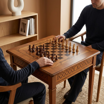 Chess table game table table with chess miniature study furniture tables board game