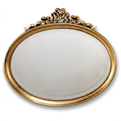 Classic Wooden Oval Wall Mirror Mirror Design Gold Living Room New