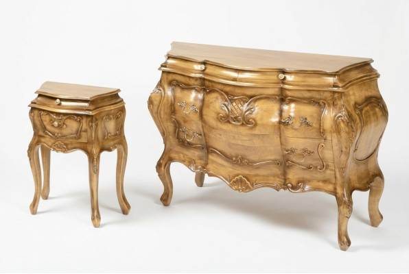 Chest of Drawers Wood Italian Style Furniture Luxury Dressers Baroque Sideboard Italy New