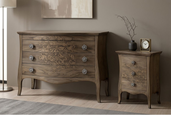 Bedside table bedside cabinet side cabinet dresser nightstand cabinet baroque