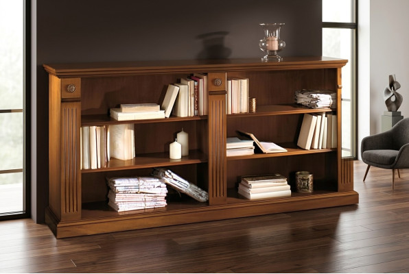 Bookshelf display cabinet, showcase cabinet, classic cabinet, cabinet, cabinets, wood XXL.