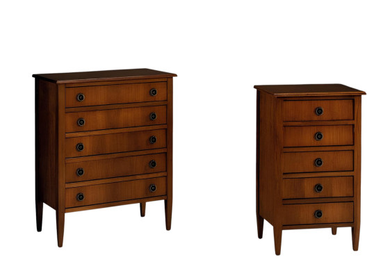 Massive Italian furniture ensemble - Tall cabinet, dresser, sideboard for stylish furnishing