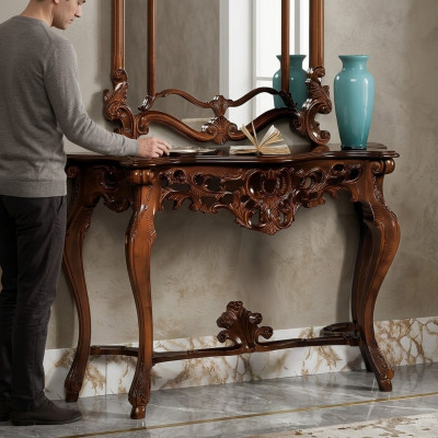Designer console table wood table console luxury console tables Italian furniture
