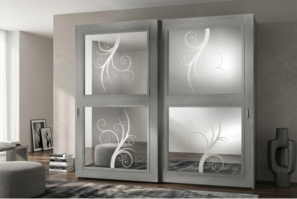 Wardrobe Closet Sliding Doors Cabinets Wood New Furniture Italian Furniture