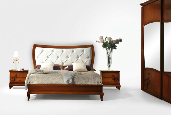 Luxury Set 3-piece Bedroom Bed Nightstand Ensemble Group Beds Double Hotel