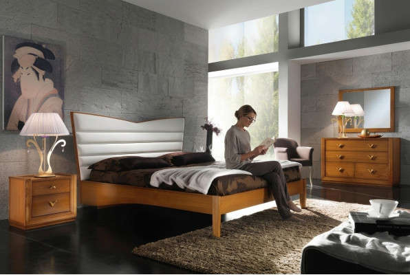 Luxury bedroom bed double bed wood upholstered beds double bed frame modern