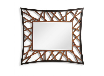Mirror Wall-Mounted Mirror Wood Modern Wall Mirror Furniture Little Mirror Design 111x89 New