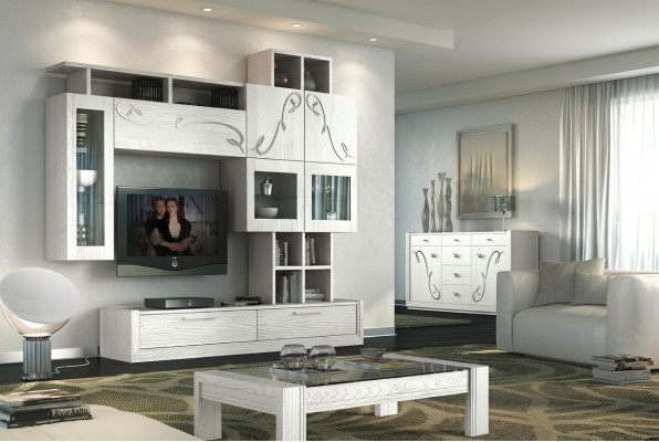 Living room wall unit TV wall extension living room furniture RTV wall units cabinet shelf
