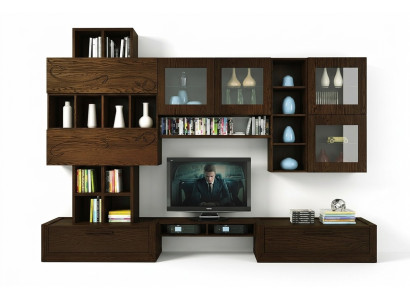 RTV wall unit TV wall extension wall living room furniture wall units cabinet shelf wood new
