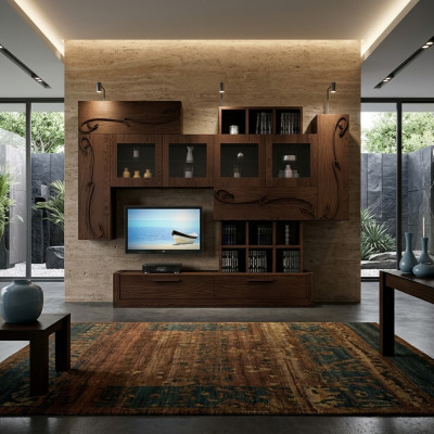 Living room wall unit TV wall extension wall living room furniture RTV wall units cabinet shelf