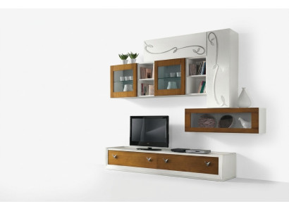 TV wall unit living room furniture luxury RTV living room walls cabinet shelf