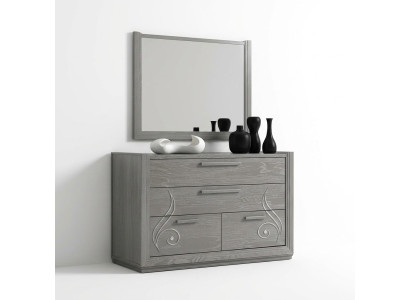 Sideboard Mirror Wardrobe Luxury Sideboards Wardrobe Shelf Console Furniture Set 2-piece.