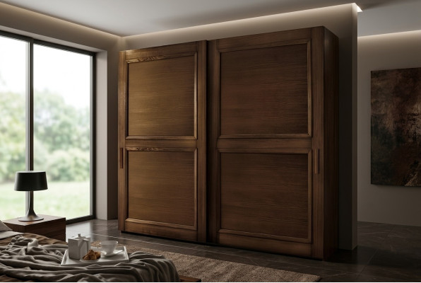 Wardrobe Closets Clothes Cabinet Luxury Sliding Doors Design Wood Modern