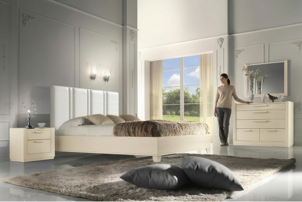 Bedroom bed, nightstand, wood beds, double beds, bed frame, new 3-piece set