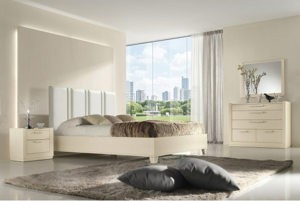 Bedroom bed, nightstand, wood beds, double beds, bed frame, new 3-piece set