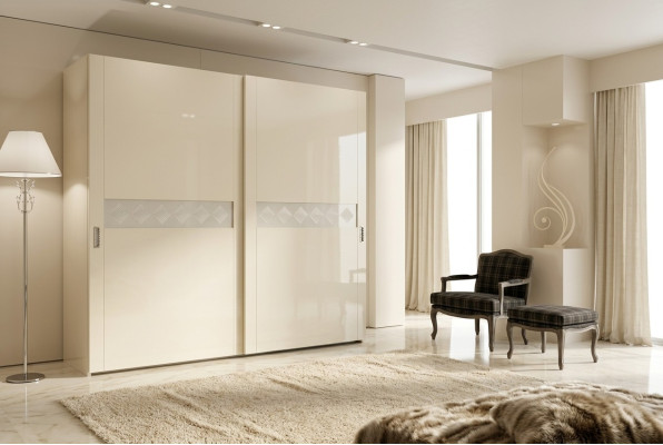 Italian cabinets wardrobe luxury cabinet sliding doors design wood modern