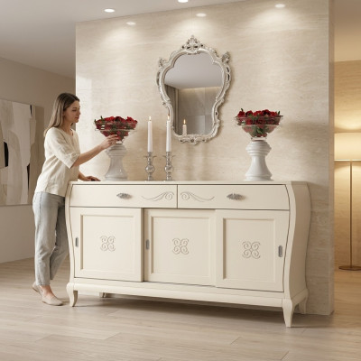 Chest cabinet luxury chests cabinet shelf console furniture wood cabinet Italy new