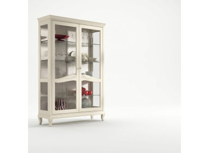 Luxury showcase display cabinet glass cupboard wood shelf modern cabinets new